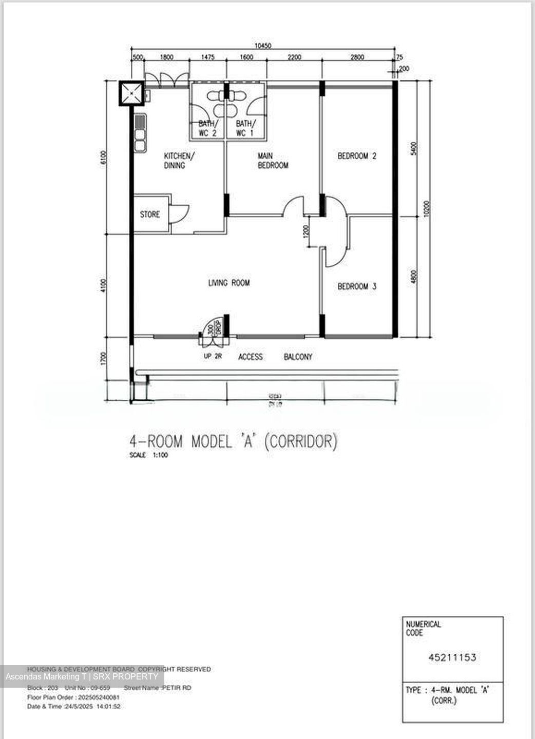 Blk 203 Petir Road (Bukit Panjang), HDB 4 Rooms #498891171